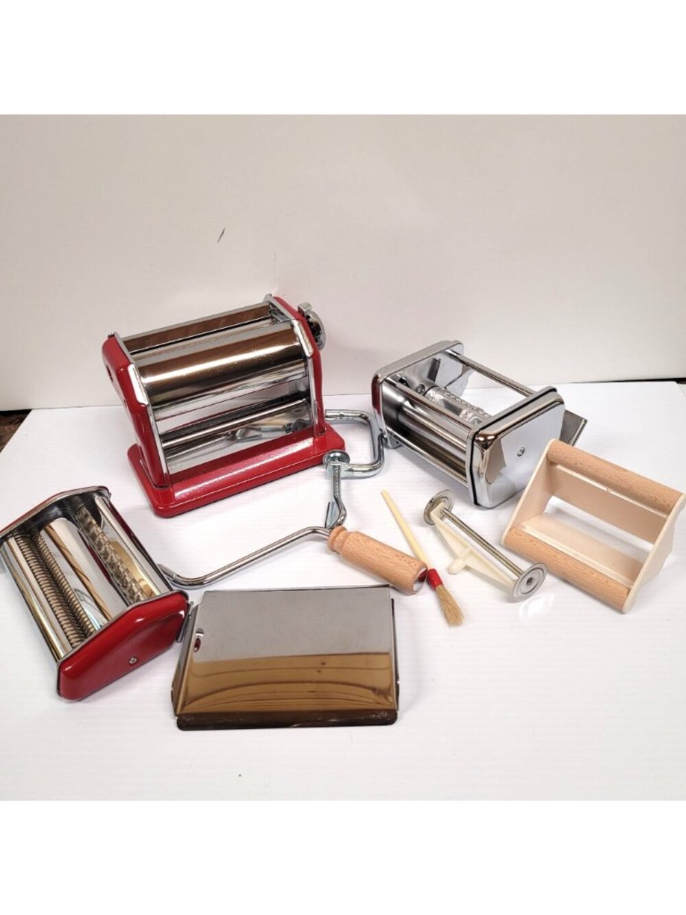 Imperia 2 Stainless Steel Pasta & Ravioli Maker Original Machine & Attachment - Picture 3 of 11